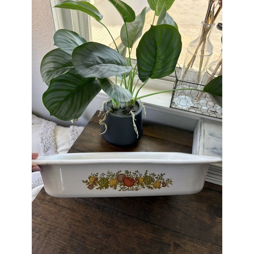 Corning Ware Spice of Life A-21 Lasagna Open Roaster Baking Dish Le Romarin